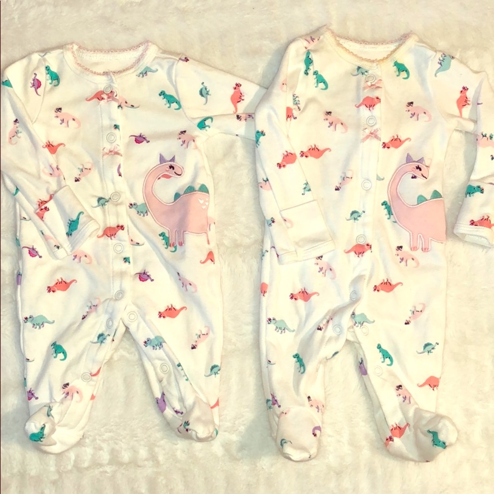 Baby Girl Carter's Dinosaur Sleep & Play